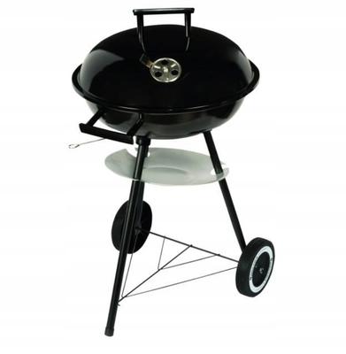 Charcoal Kettle Grill with Shelf, Wheels and Lid