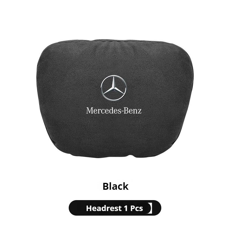 

Mercedes Benz A B C E S R Class GLB GLC GLE AMG CLA CLS SLC GLS SLS ML Car Headrest Neck Support Lumbar Rest Cushion Neck Pillow чёрный
