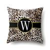 Polyester Pillow Case Decorative Leopard Print Home Furnishing 26 English Letter Printed Pillow Case