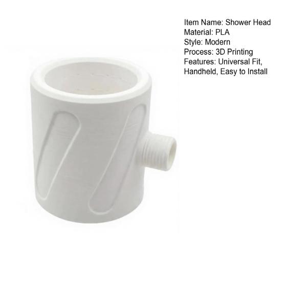 Shower Head Universal Fit Handheld Upgraded Rough Hole Design Easy to Install Stable Water Flow Shower Head