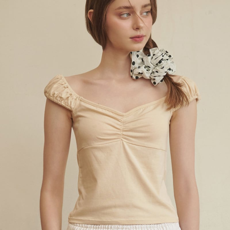 LOTS YOU lotsyou_Fiona Scrunchie White