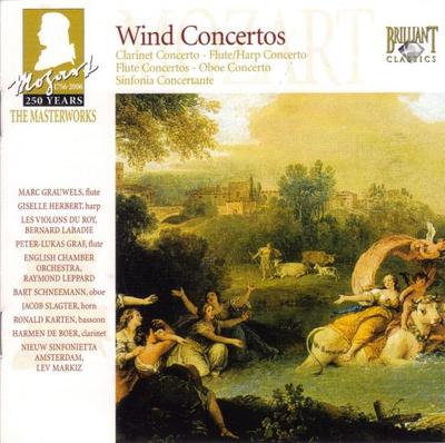 CD MOZART? LEV MARQUIS? BERNARD LABADI - Mozart: Konzerte für Blasinstrumente BRL92867 Brilliant Class Japan ObiKlassik Gebraucht