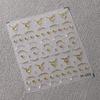 1pcs White 5D Pearl Lace Wave Lines Nail Art Stickers Elegant Exquisite Nail Decoration Decals DIY Self Adhesive Transfer Slider