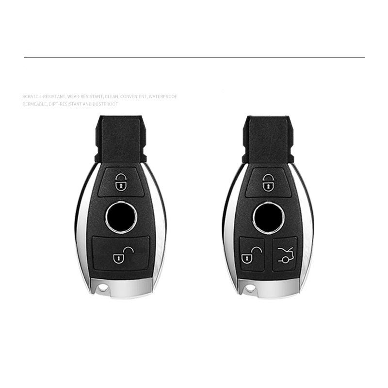 FHP3   2025 New Zinc alloy Car Remote Key Case Cover Shell For Mercedes Benz A B C S Class AMG GLA CLA GLC W176 W221 W204 W205 Auto Acc