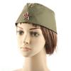 Adjustable Russian Boat Hat Garrison Hat with Star for Stage Performances and Cosplay Parties Dancing Event Headpiece