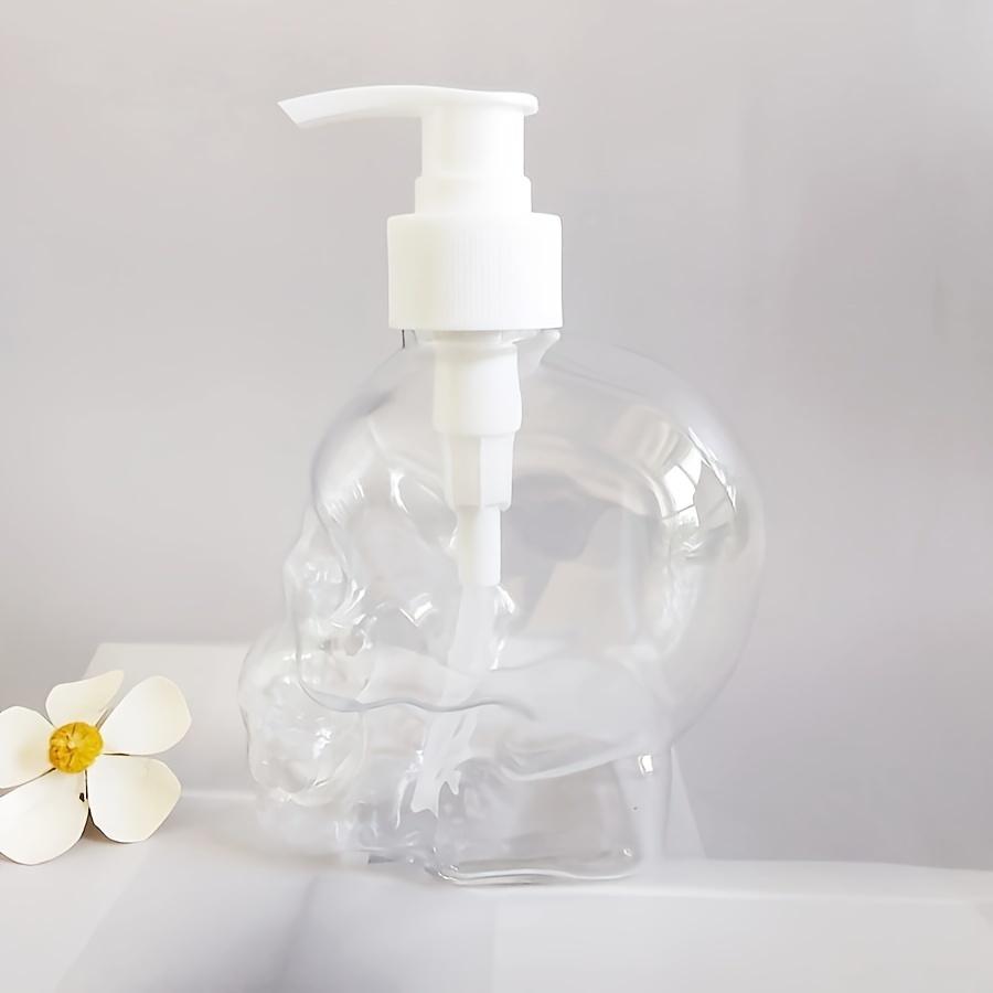 1/3pcs Skull-Shaped Lotion Dispenser Refillable Pump Bottle for Shampoo Moisturizer HandSoap Storage Home Bathroom Holiday Decor
