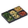 4pcs/set Silicone Baking Tray Heat Resistance Food Tray Bakeware Set Sheet Pan Divider  Outdoor