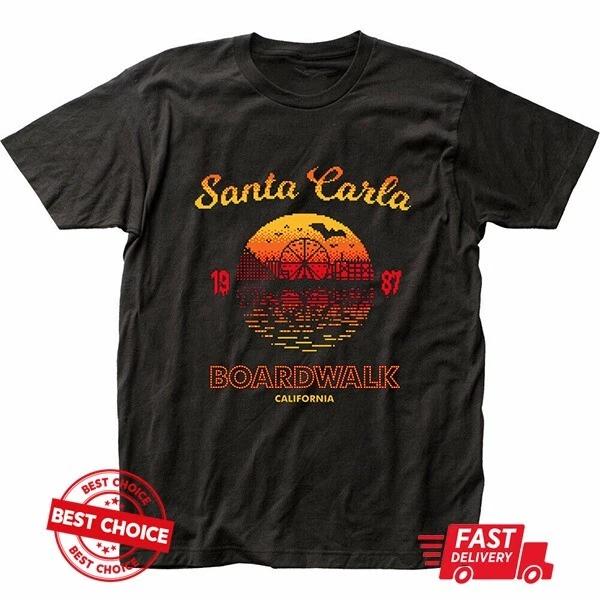 80s The Lost Boys Santaa Carla 1987 Boardwalk Cali Unisex Black Shirt S
