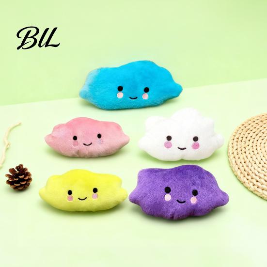 Pet Boredom Relief Toy Plush Cloud Dog Squeaky Cute Chew Soft Puppy Teething for Dogs Solo Entertainment Interactive Play Fun
