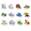 Creative Plastic Flowers Book Series Micro Building Blocks Educational Kids Toys Desktop Decoration Gift for Mother's Day