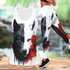 Unity of Animals Pattern Print Yoga Outfit for Women Fashion Workout Leggings Fitness Sports Casual Yoga Set Sports Suit