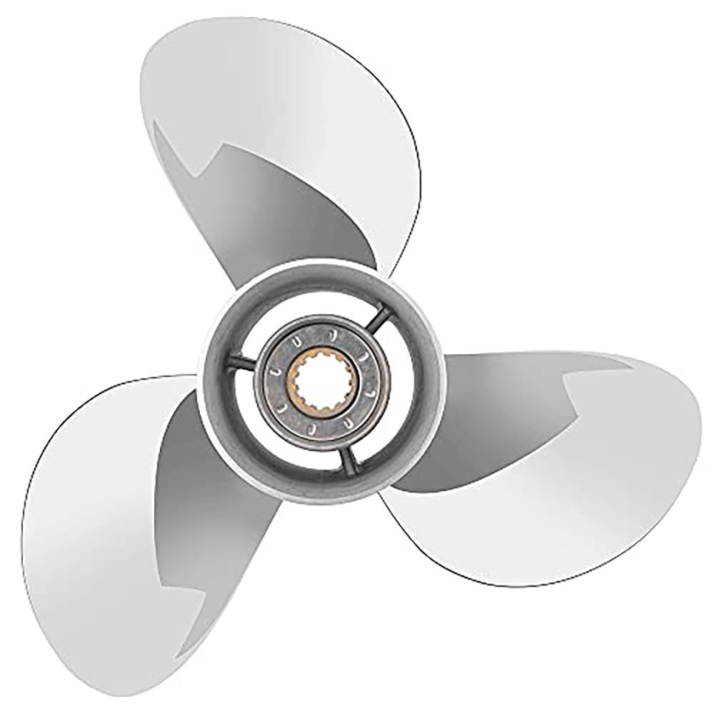 Edelstahl Heckpropeller, 11 1/8" x 13", für Yamaha 40-60 PS, 13 Blätter, RH