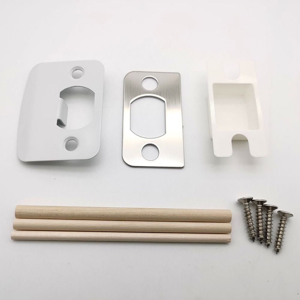 Stainless Steel Door Strike Plate Universal Strike Plate Repair Kit Door Latch Restorer