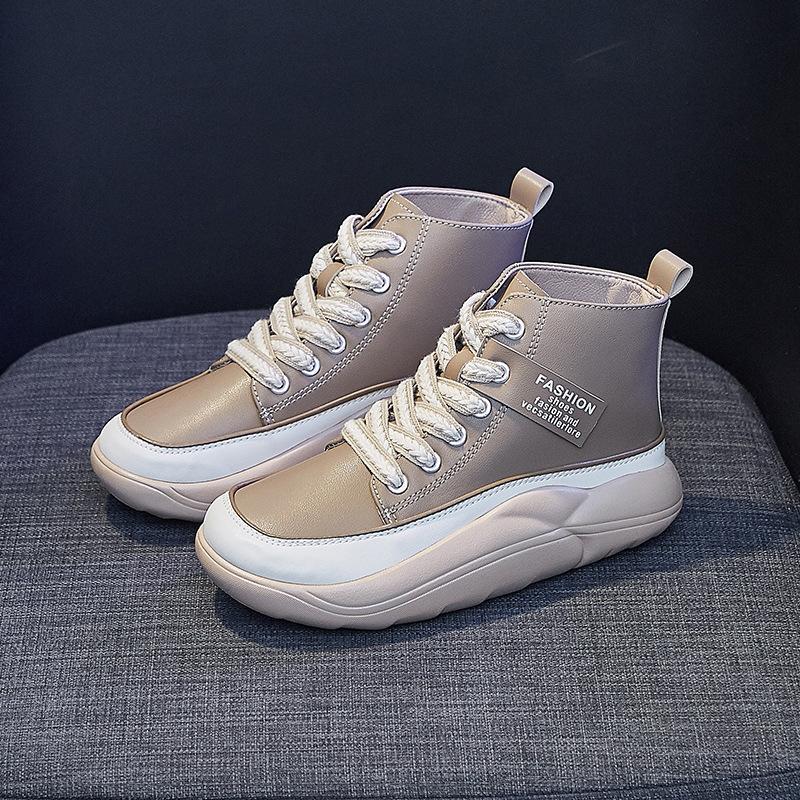 Fashion Ladies High Top Sneakers Autumn 2025 Fashion Platform Shoes Women Running Basketball Sports Shoe Luxury Designer Ankle Footwear