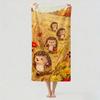 Fashion print Hedgehog Towel Drying Bath Towel Applicable To Light Swimming Camping Yoga Beach Out