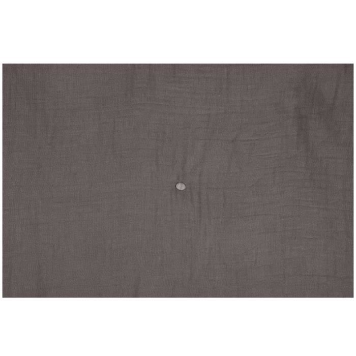 Plaid - Pop - Taupe - 180 x 220 cm - Gaze de coton - Douceur et confort