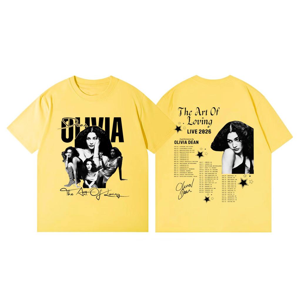 The Art Of Loving Tour 2026 Graphic T Shirts Vintage Aesthetic Short Sleeve Tshirts Unisex Women Casual Fashion Oversized Tshirt