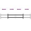 Window Security Grille with 2 Horizontal Bars 3 pcs 93 174 cm