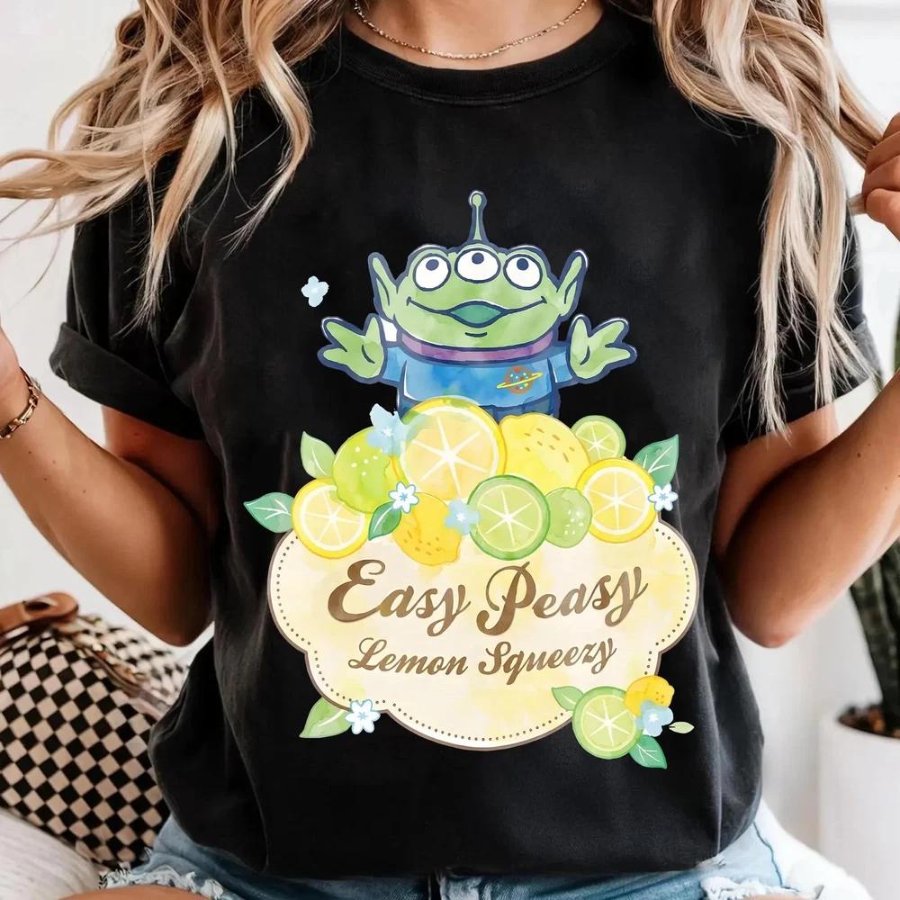 Pixar Toy Story Alien Shirt Easy Peasy Lemon Squeez Tshrt S
