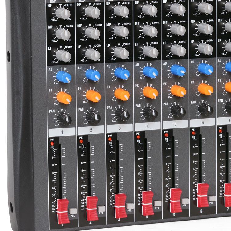 16-Channel Professional Karaoke Mixer with USB, Bluetooth, and Reverberation Effects for Stage Performance Monitoring
