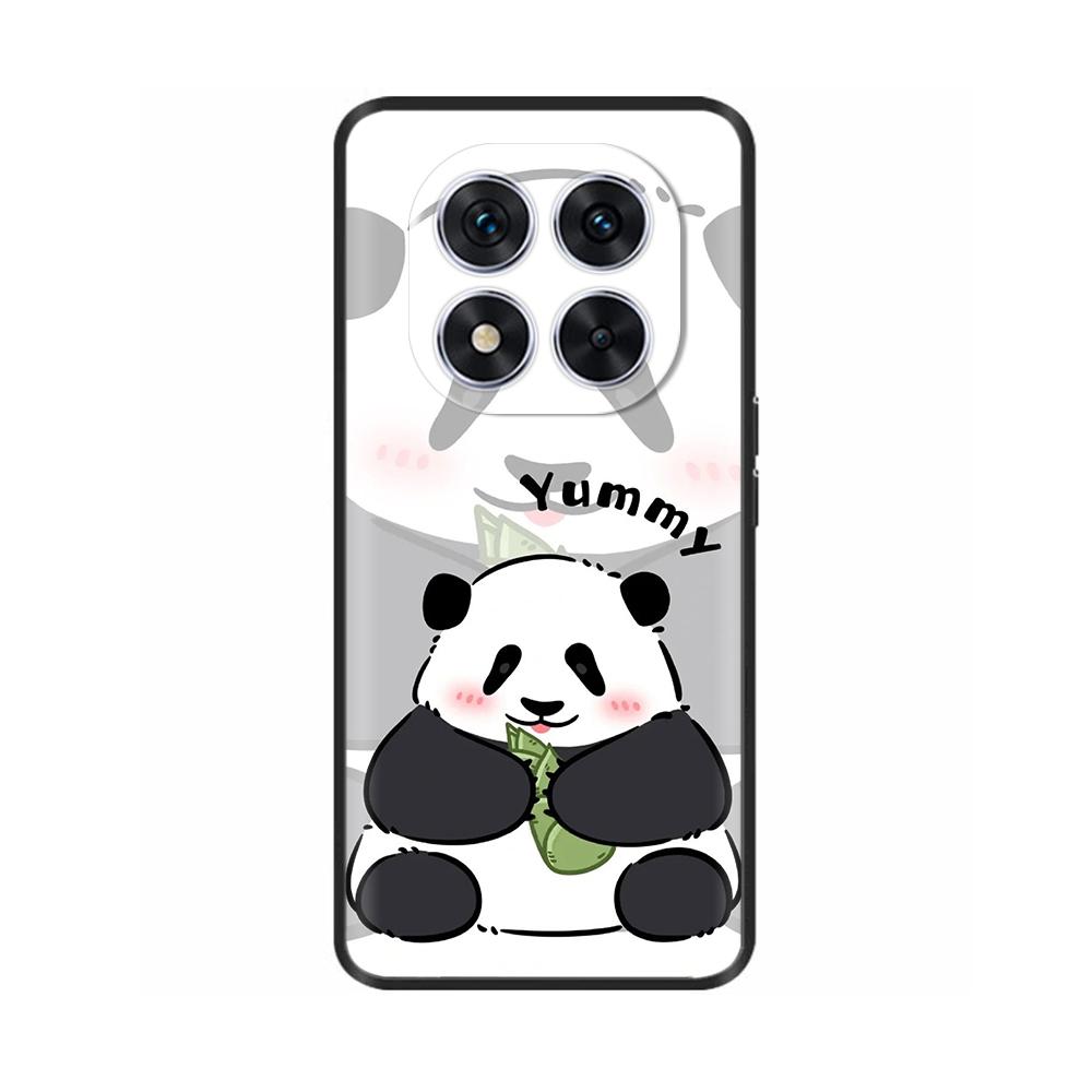 Cute Cat Panda Case For Xiaomi Redmi Note 14 Pro Case Phone Back Cover Soft Liquid Silicone Casing For Redmi Note14 14Pro 4G 5G