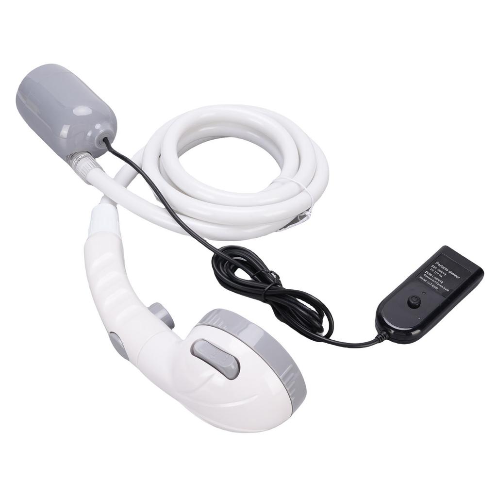 Tragbare Campingdusche Auto- oder USB-betrieben Outdoor Elektrische Duschpumpe Set IPX7 Wasserdicht 3
