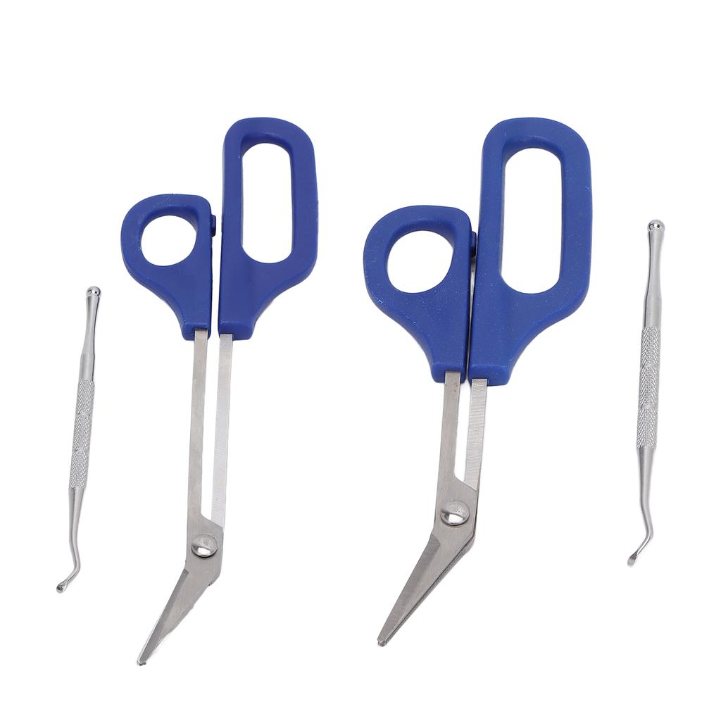 Long Handled Toenail Scissors Ergonomic Toe Nail Clippers Ingrown Toenail File for Elderly Pregnant