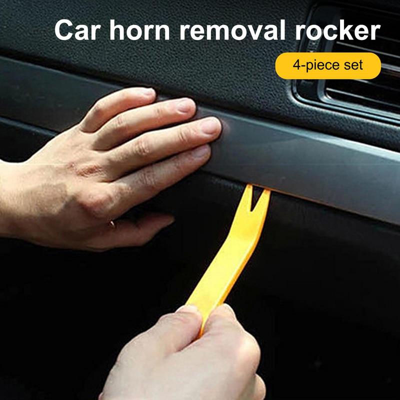 4pcs Plastic Auto Dismantle Tools Kit Car Radio Door Clip Panel Trim Dash Audio Removal Installer Pry Kit Refit Set Repair Tools
