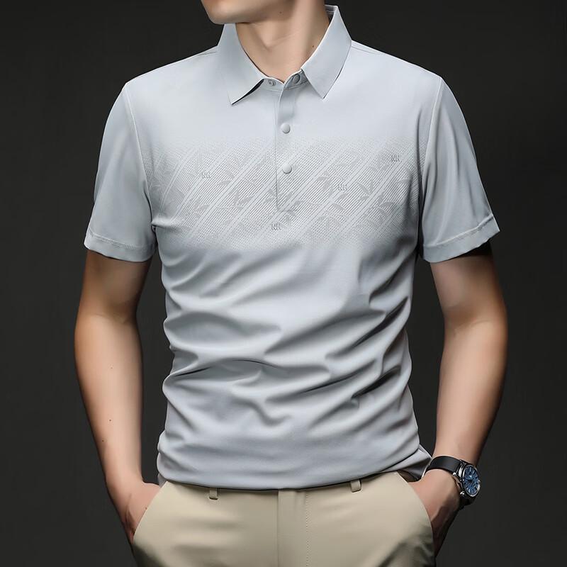 

Firstview Men s Summer Cool-Touch Patterned Polo Shirt 4XL