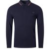 Fred Perry Men's Double Tipped Collar Long-Sleeved Polo Shirt