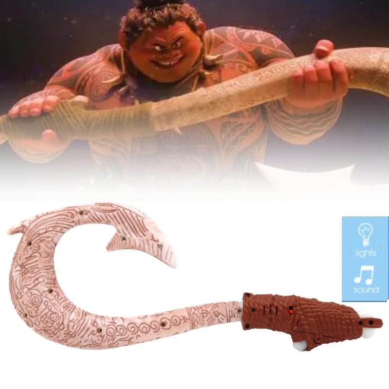 Moana Fish Maui Hook Sound Lighting Weapon Children Toy Gift Prop Performance