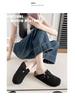 BK Half-Covered Genuine Leather Unisex Slippers with Cork Toe Cap - Versatile Casual Outdoor Wear by Birkenstock