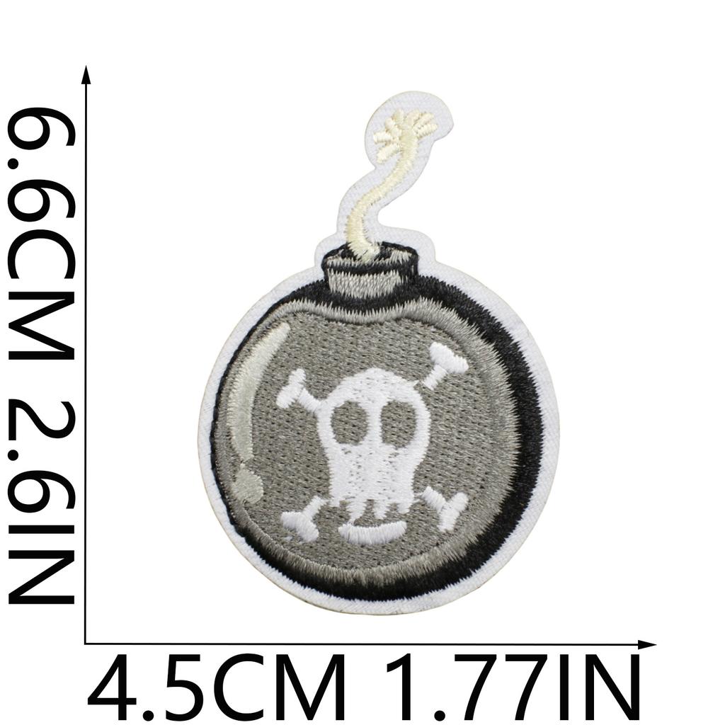 Pirate Embroidery Cloth Sticker Treasure Map Computer Embroidery Label Children'S Team Decoration Pirate Ship Octopus Patch Patch