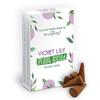 6x Plant-Based Incense Cones Violet Lilly 12 Pack