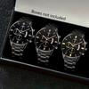 3 Stück/Set Lässige Mode Herrenuhr Herrenuhr Set Quarz Uhr Perfektes Geschenk für Männer