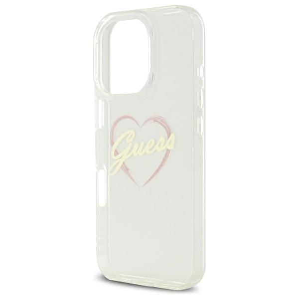 Guess Guhcp16Xhchgspt Iphone 16 Pro Max6.9 Przeźroczysty/Transparent Hardcase Iml Heart