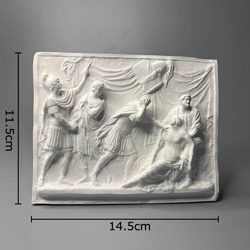Лукреция Стереоскопическая Гравюра Фигуры Рельефная Гипсовая Статуя Настольное Украшение Персонажи Скульптура Комнатный Эстетический Декор