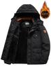 Men's Medium-Long Hooded Winter Jacket - Thick, Warm, Cotton Padded, Plus Size for Middle-Aged & Elderly