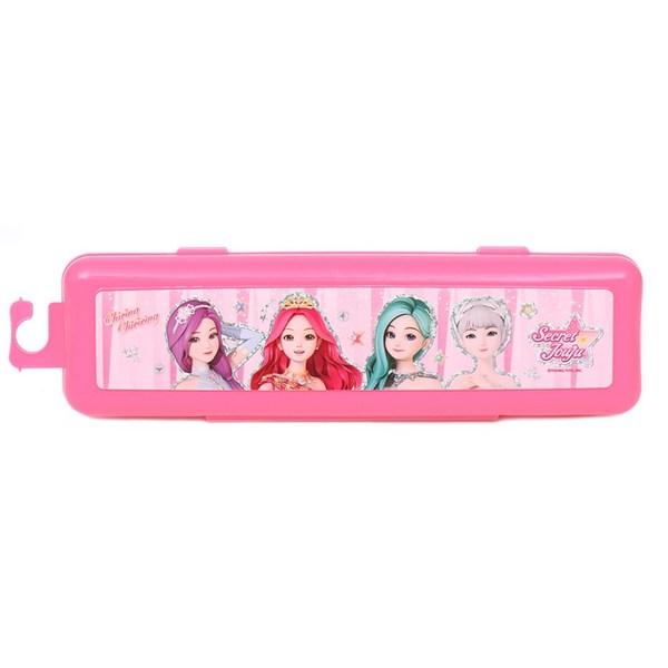 Secret Jouju Infant Special Correction Spoon + Head + Chopsticks + Case Set PN312, Pink, 1 Set, Korean Popular Tableware