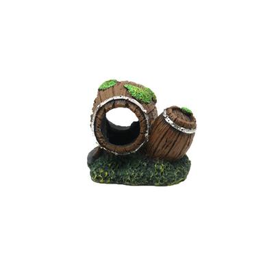 Artificial Resin Barrel Cave Landscaping Accessories For Fish Tank Decoration Background Decor Aquarium Ornaments Decorations