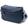 Trendy Bag with One Compartment for Stylish Women Made of Genuine Leather Vintage 22605 Blue