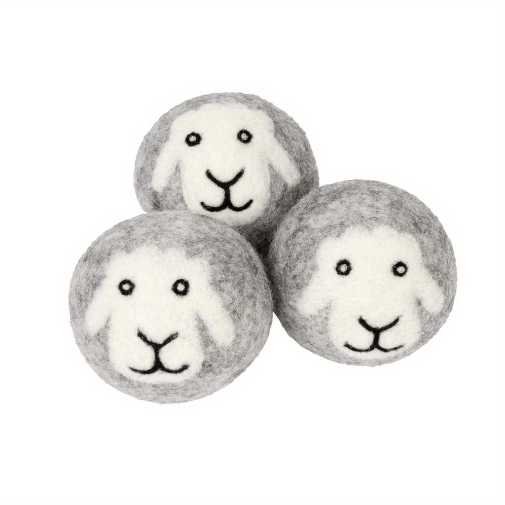 3/6Pcs Felt Ball Static Removal Washing Machine Anti-winding Laundry Ball Drying Ball Sticky Ball