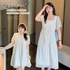 Large Size Women's Clothing Sweet Sister Embroidered Dress Summer New Meat Cover Cool A-shaped Dress 230435