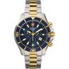 Montre chronographe à quartz Nautilus de Grovana pour homme, cadran bleu, 7040.9145, 100 m