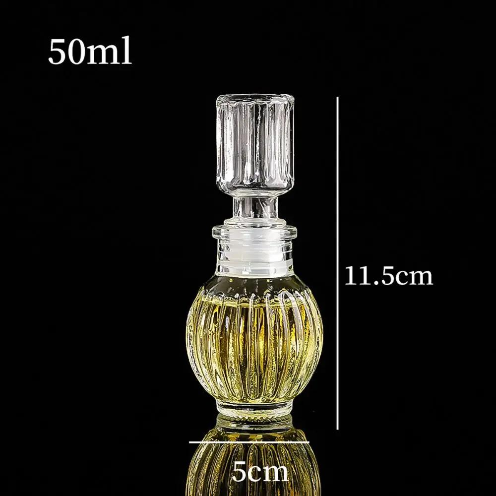 1Pcs 50ml Mini Glass Alcohol Liquor Bottles With Screw Cap Small Empty Spirit Whisky Wine Bottle Whiskey Decanter Bottles