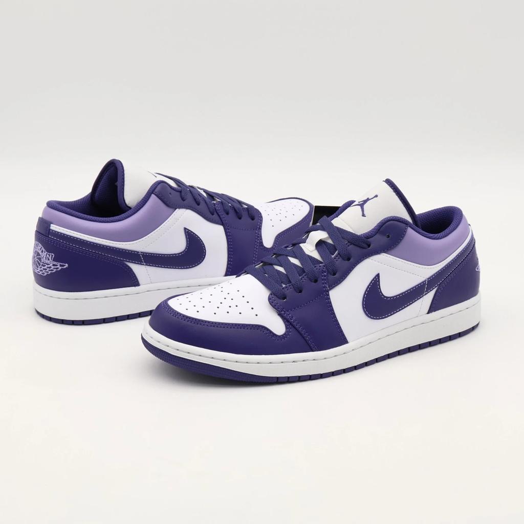 553558-515 Nike Air Jordan 1 Low Sky J Purple White Light Blueberry (Men's)