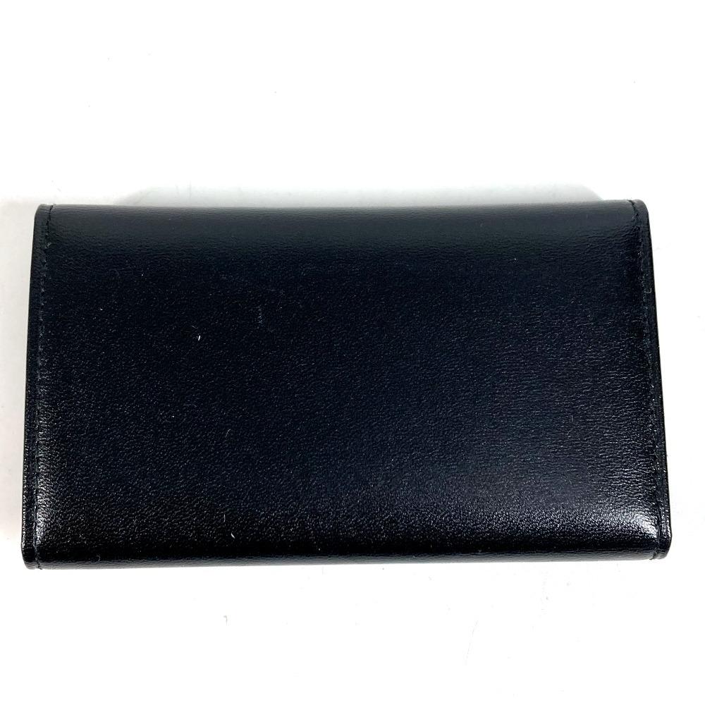 Cartier Pasha Logo 6-Ring 6P Key Key Case Leather Black