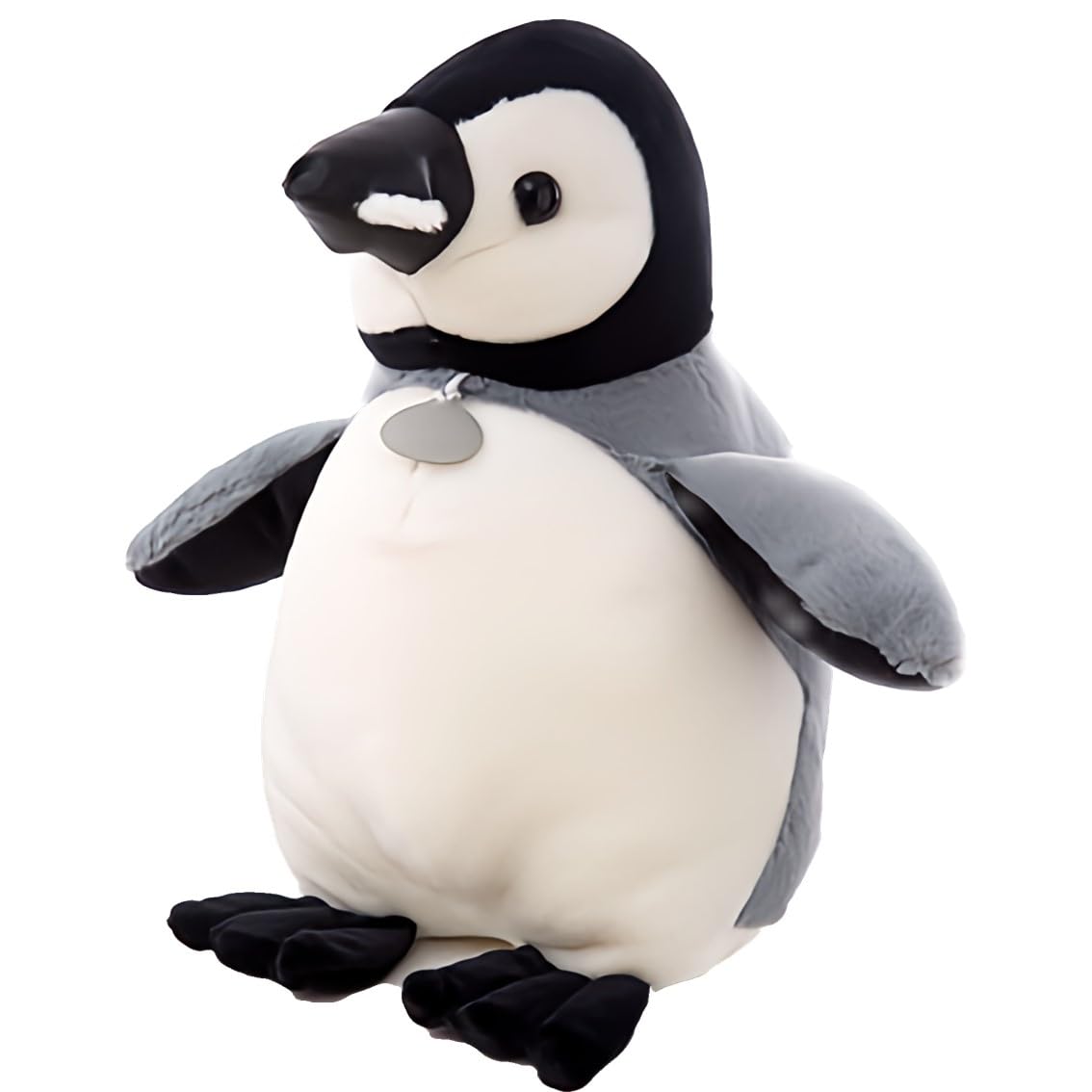 

Мягкая игрушка пингвин, кукла-подушка, серый, белый и черный (25см)