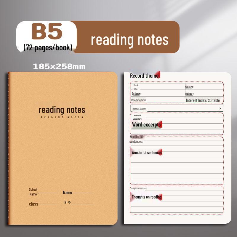 16K English Composition Workbook for Primary & Secondary Schools: Language, Math, Error Correction, Reading, Notes & Tianzige