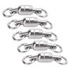 30PCS TwoWay Bearing Rotation Ring Dual Ball Fishing Connector Fishing Swivel  Fishing Accessories